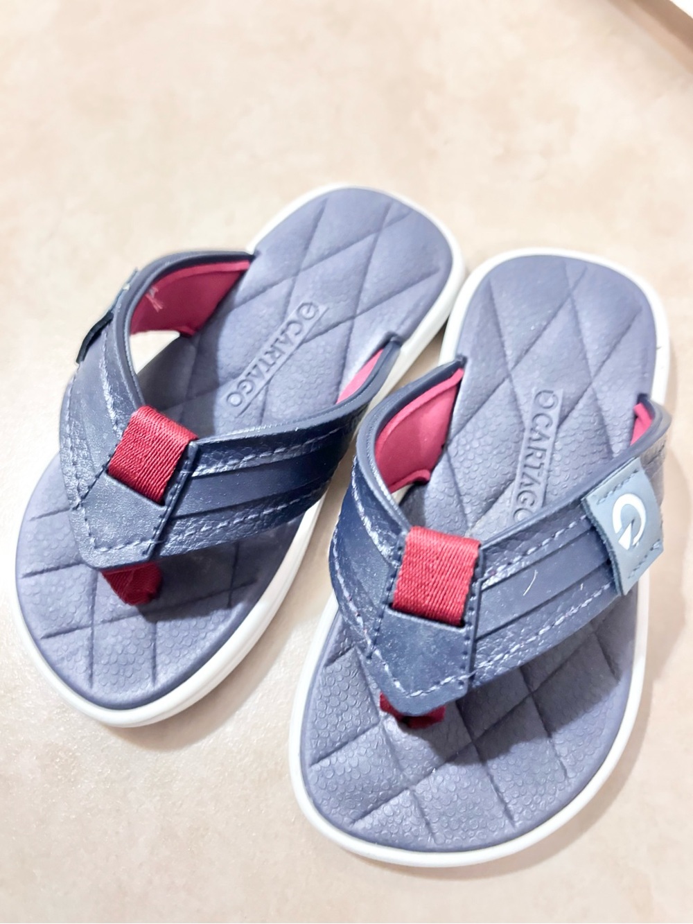 Kids Quilted Flip Flop Sandals